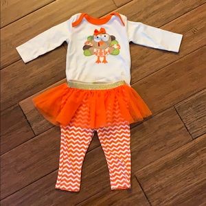 Thanksgiving outfit - baby girl. Smoke free home